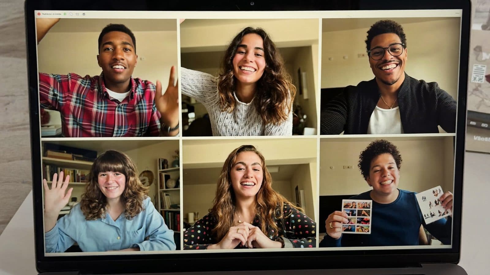 Clase de idiomas en vivo con videollamada y pizarra compartida